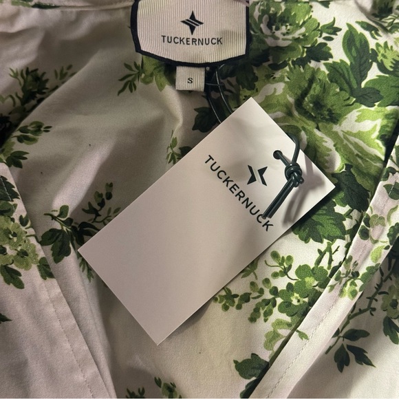 Tuckernuck NEW Limelight Bouquet Mariana Ruffle Formal Green Midi Dress Size S - Picture 10 of 11